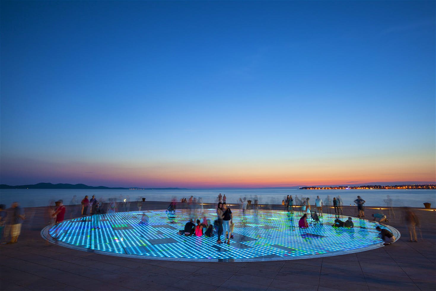 Zadar, Dalmacja, Pozdrowienie Słońca w Zadarze