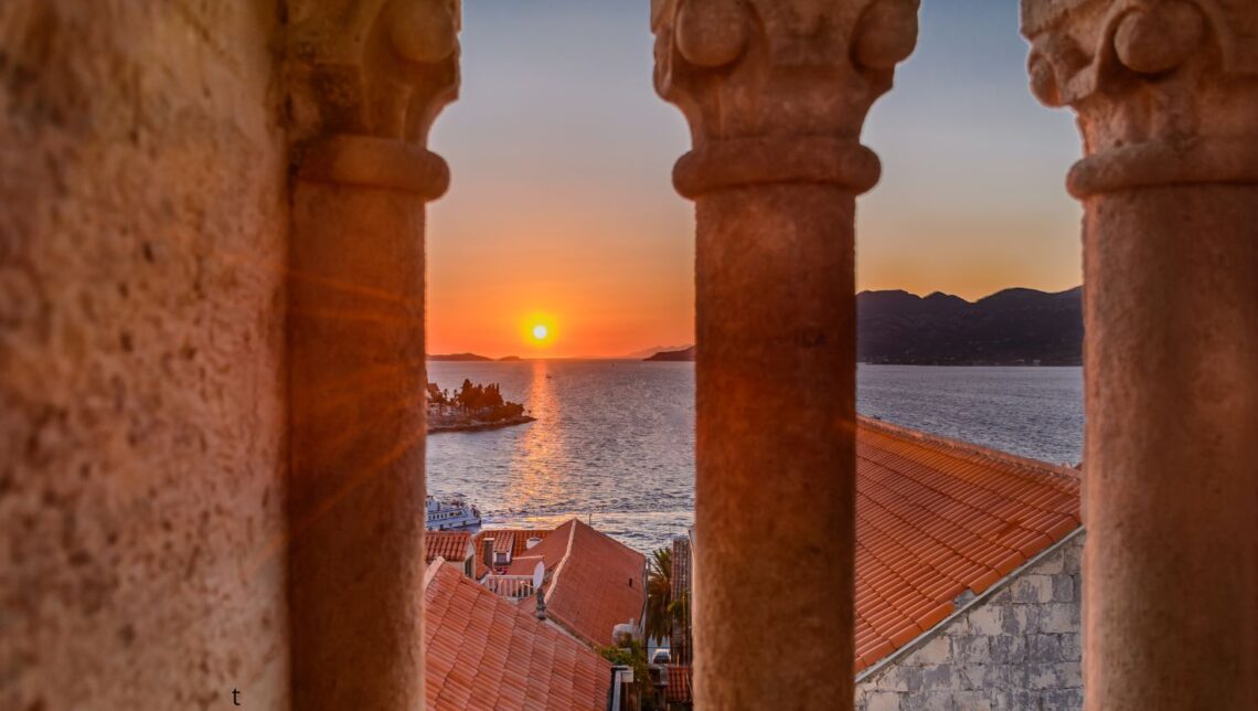 Zachód słońca nad Adriatykiem