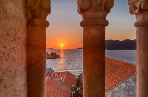 Zachód słońca nad Adriatykiem