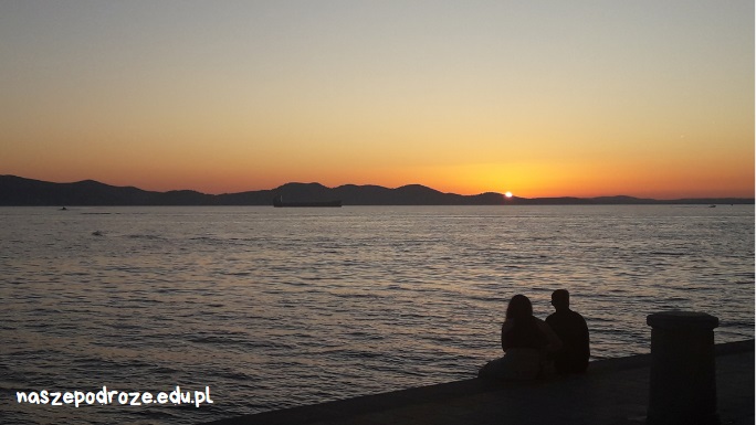 Zadar zachód słońca